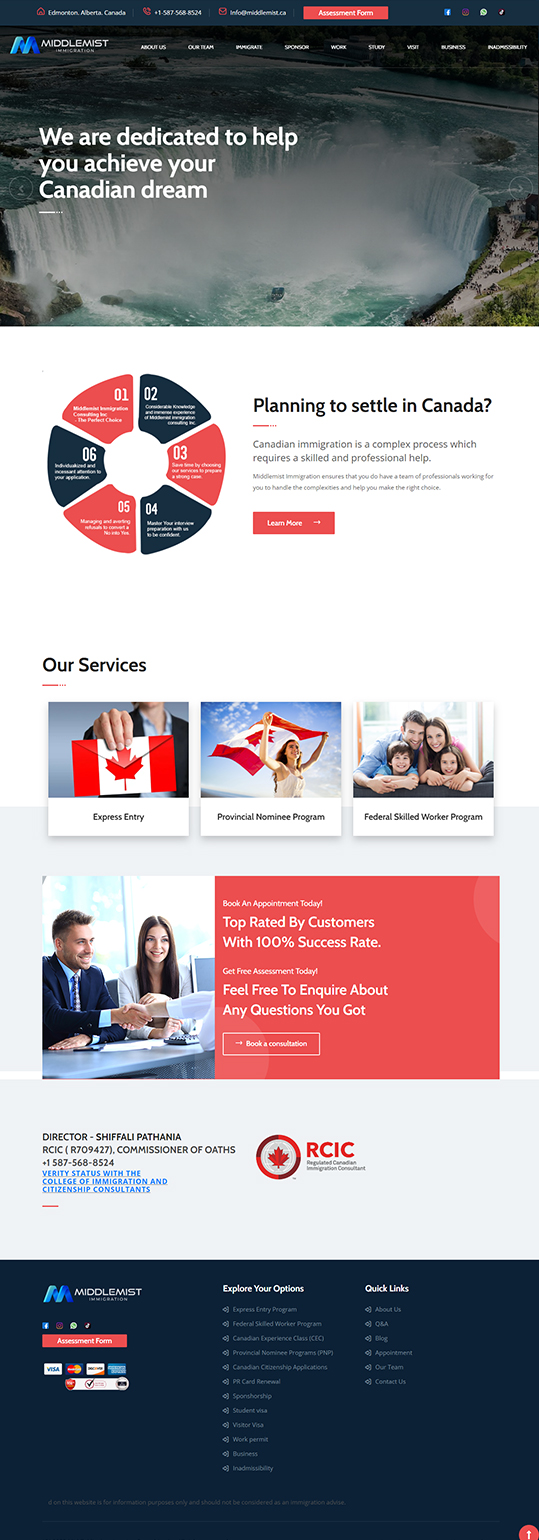 Middlemist - Canada Immigration Services @ project by Baljot Singh